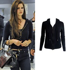 Cashmere Wool Hoodie As Seen On Lana Del Rey